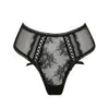 Alaska High Waist Thong Black