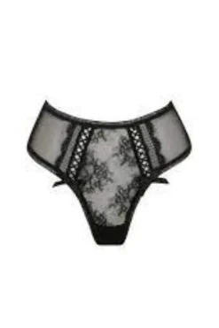 Alaska High Waist Thong Black