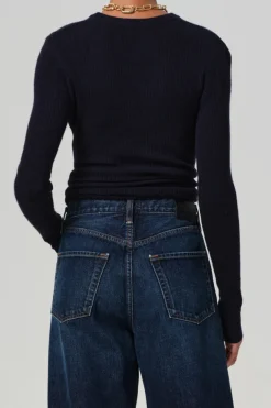 Alessia Crewneck Sweater Navy