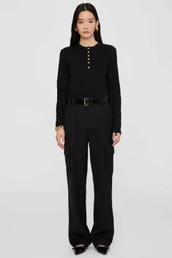 Alessia Long Sleeve Tee Black