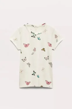 All Over Ozzy Butterfly Tee Ivory