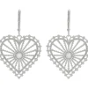 Amor Earrings Sterling Silver - White Zircon