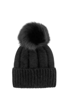 Angora Beanie Black