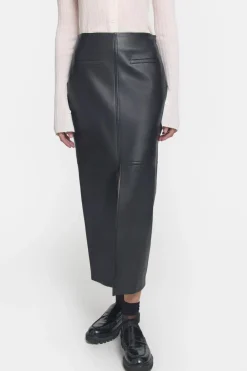 Antihero Leather Skirt Black