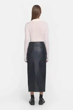 Antihero Leather Skirt Black