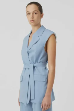 Atlantis Blazer Vest Cornflower Blue