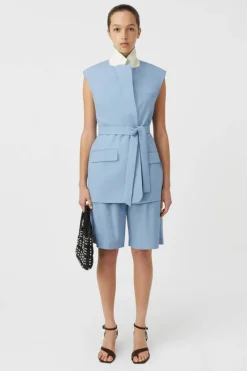 Atlantis Blazer Vest Cornflower Blue