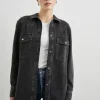 August Button Up Jacket Faded Black