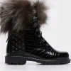 Aurora Croco Boot Black
