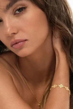 Ayllu Bracelet Gold - Chrome Diopside