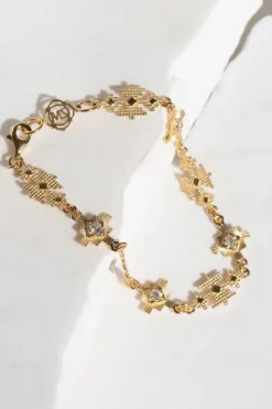 Ayllu Bracelet Gold - White Zircon