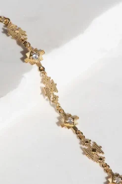Ayllu Bracelet Gold - White Zircon