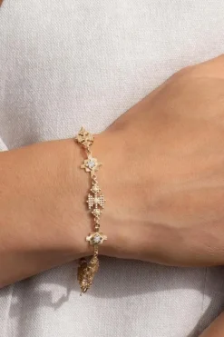Ayllu Bracelet Gold - White Zircon