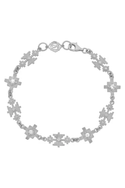 Ayllu Bracelet Sterling Silver - White Zircon