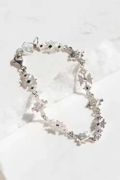 Ayllu Bracelet Sterling Silver - White Zircon