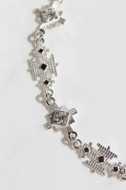 Ayllu Bracelet Sterling Silver - White Zircon