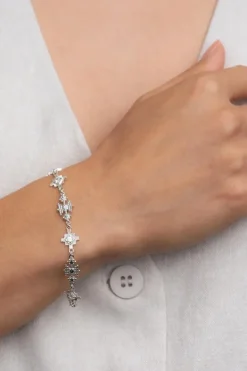 Ayllu Bracelet Sterling Silver - White Zircon