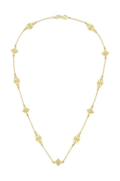 Ayllu Necklace Gold - White Zircon