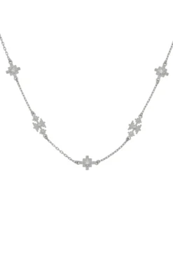 Ayllu Necklace Sterling Silver - White Zircon