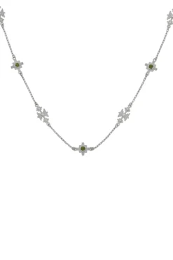 Ayllu Necklace Sterling Silver - Chrome Diopside
