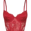 Balmain Bustier Red