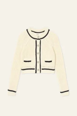 Beatrice Knit Cardigan Ecru