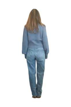 Bec Cashmere Knit Cardigan Infinity Blue