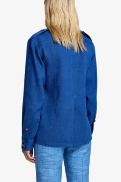 Bellows Pocket Army Jacket French Blue