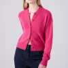 Boxy Cashmere Cardigan Elsa Pink