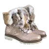 Brigit Croco Boot Champagne
