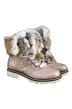 Brigit Croco Boot Champagne