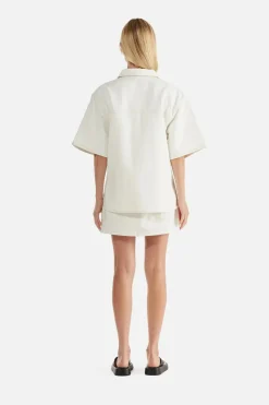 Brooke Denim Shirt White