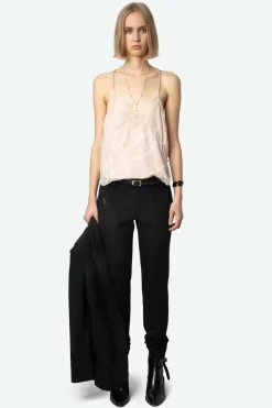 Cabri Silk Jacquard Camisole Sweet