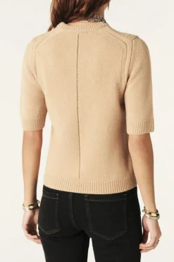 Cachma Short Sleeve Sweater Camel