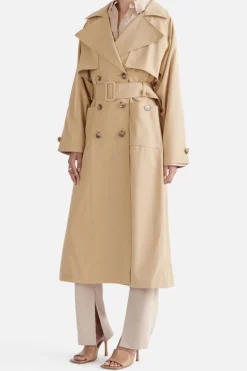 Carrie Trench Coat Camel