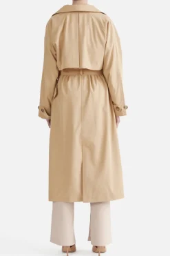Carrie Trench Coat Camel