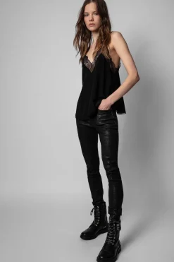 Christy Silk Camisole Noir
