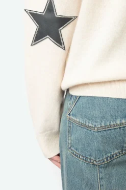 Cici Patch Jumper Ecru