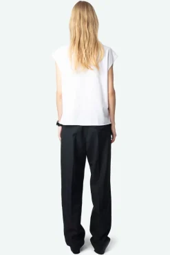 Cloe Guitar Tank Top White