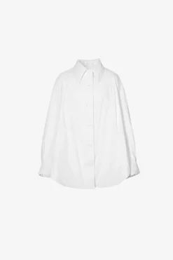 Collared White Puffer Jacket