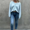 Cooper V Neck Cashmere Jumper Baby Blue