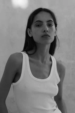 Core Bamboo Tank Top White