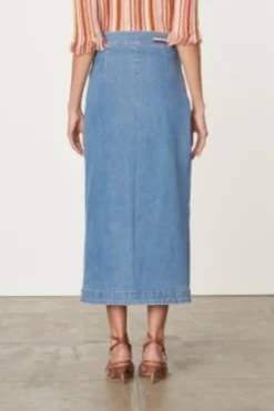 Curtis Skirt Indigo Clair