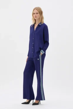 Deep Sea Contrast Long Sleeve Shirt