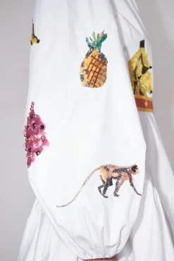 Diamond Dancer Mini Dress Cream