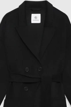 Dylan Coat Black Cashmere Blend