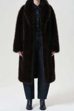 Ebony Shearling Coat Infusion