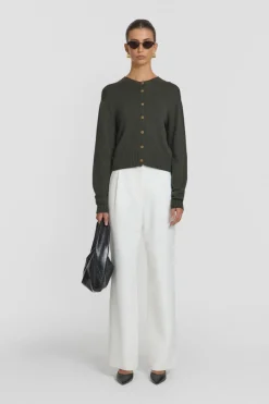 Ego Cardi Dark Olive Marle