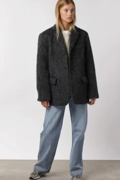 Emily Mohair Blazer Grey