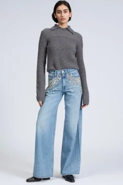 Featherweight Sofie High Rise Jean Mali Jewel